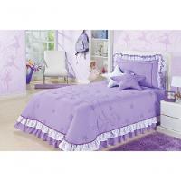 Kit Cobre Leito Com Almofadas Bailarina Solteiro 4 Peças - Lilás - 2