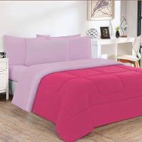 Edredom Malha 100% Algodão Gran Moratta 1 Peça Solteiro - Pink-rosa Bebê - 1