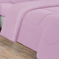 Edredom Malha 100% Algodão Gran Moratta 1 Peça Solteiro - Rosa Bebê-rosa Bebê - 3