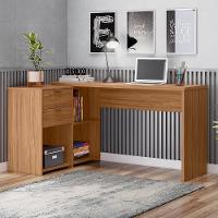 Mesa Para Computador Com 2 Gavetas Office Nt2060 Notável Freijó - 5