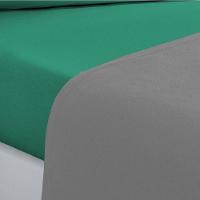 Jogo De Cama Malha Lençol 100% Algodão Gran Moratta 3 Peças Solteiro - Cinza-verde Jade - 2