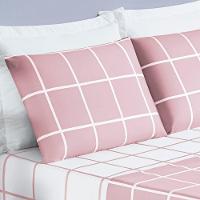 Jogo De Cama Com Lençol De Cima 200 Fios Austin King 04 Peças - Rosa - 3