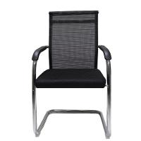 Kit 2 Cadeiras De Escritório Diretor Londres Mesh Fixa Preta