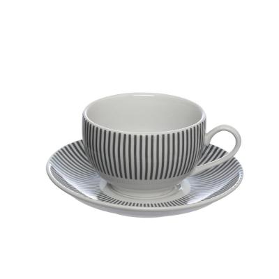 Conjunto De Xícaras Para Chá Com Pires Em Porcelana Lisboa Com 12 Peças 160ml Haüskraft