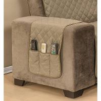 Protetor De Sofá Dupla Face Manu 2 E 3 Lugares King - Cáqui-marrom - 3