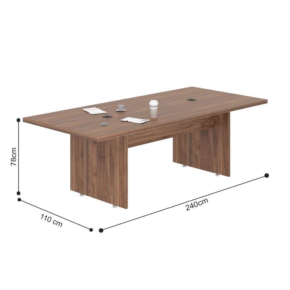 Mesa De Reunião 2,40 Plot Noce - 2