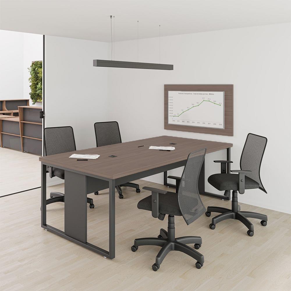 Mesa Para Escritório 2.40 Alice Freijó Preto - 2