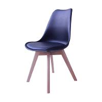 Kit 4 Cadeiras Siena C- Estrutura Em Polipropileno E Base Madeira Fratini Preto - 5