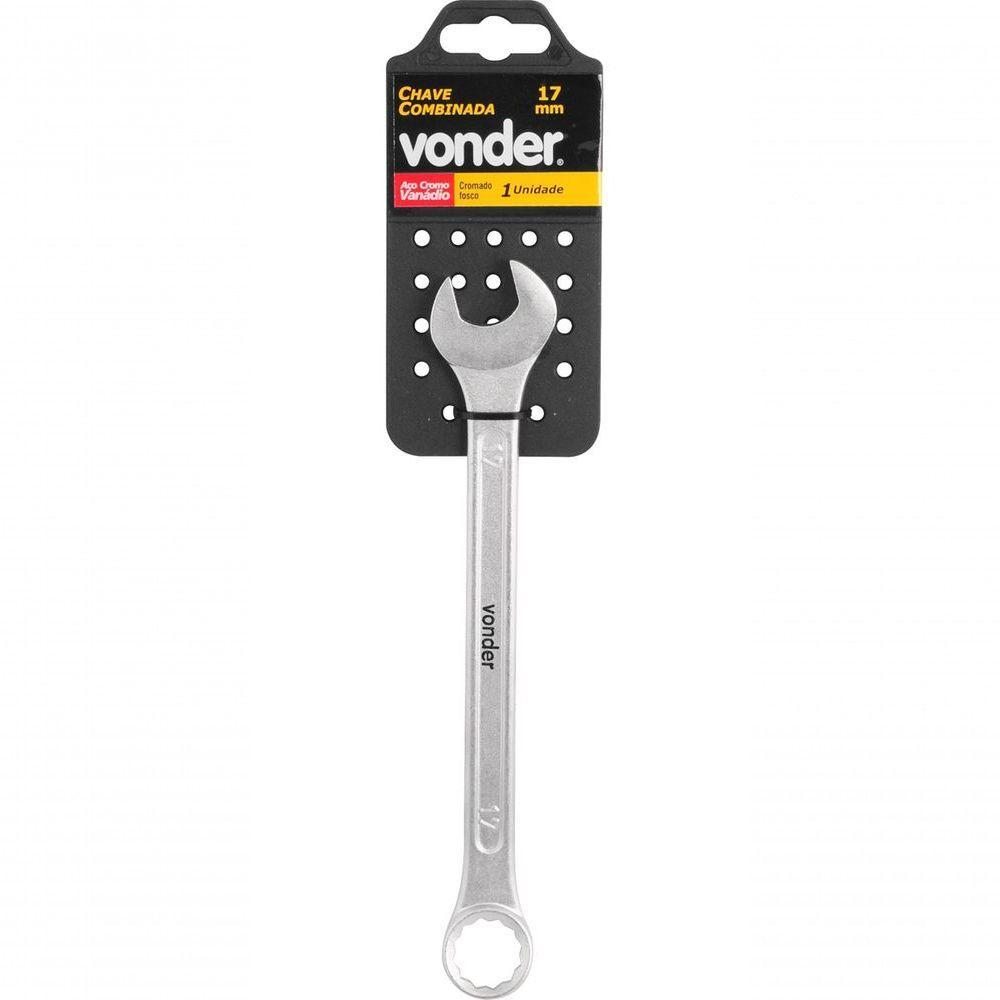 Chave Combinada 17mm Cromo Vanadio Reta - Vonder - 2