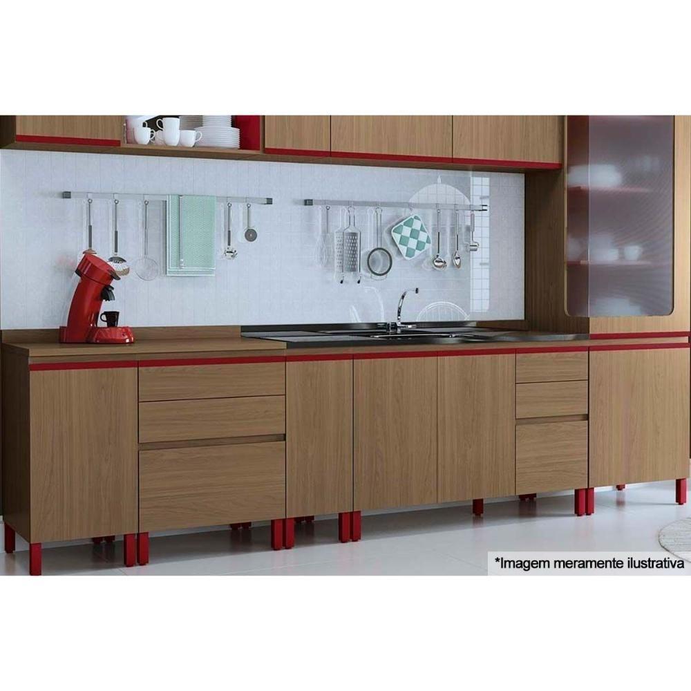 Módulo Cozinha Kappesberg Maxxi Tampo p/ Balcão E602 40cm Nogueira - 2