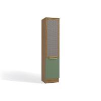 Módulo Cozinha Kappesberg Botanic Paneleiro Botanic M626 c/ 2 Portas c/ 1 Tela 50cm Nogueira/Verde Oliva - Kappesberg - 1