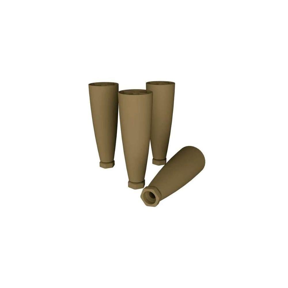 Módulo Cozinha Henn Connect Kit 4un Pés Cônicos Reguláveis P- Balcão De Bronze-henn - 1