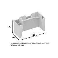 Módulo Cozinha Henn Americana Kit 8un Pés Pvc P- Balcão De Branco-henn - 2