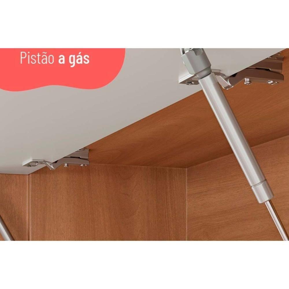 Torre Quente de Cozinha Paneleiro Thela Macadâmia 2 Fornos 3 Portas 70cm Freijo/Branco - Telasul - 5