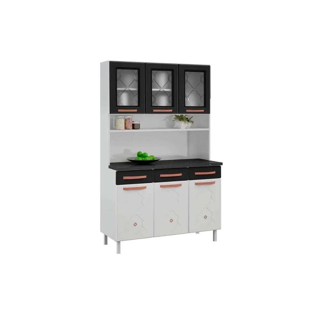 Cozinha Modulada Telasul Mirage New Kit Aço 6 Portas e 3 Gavetas 120cm Branco-Telasul - 7
