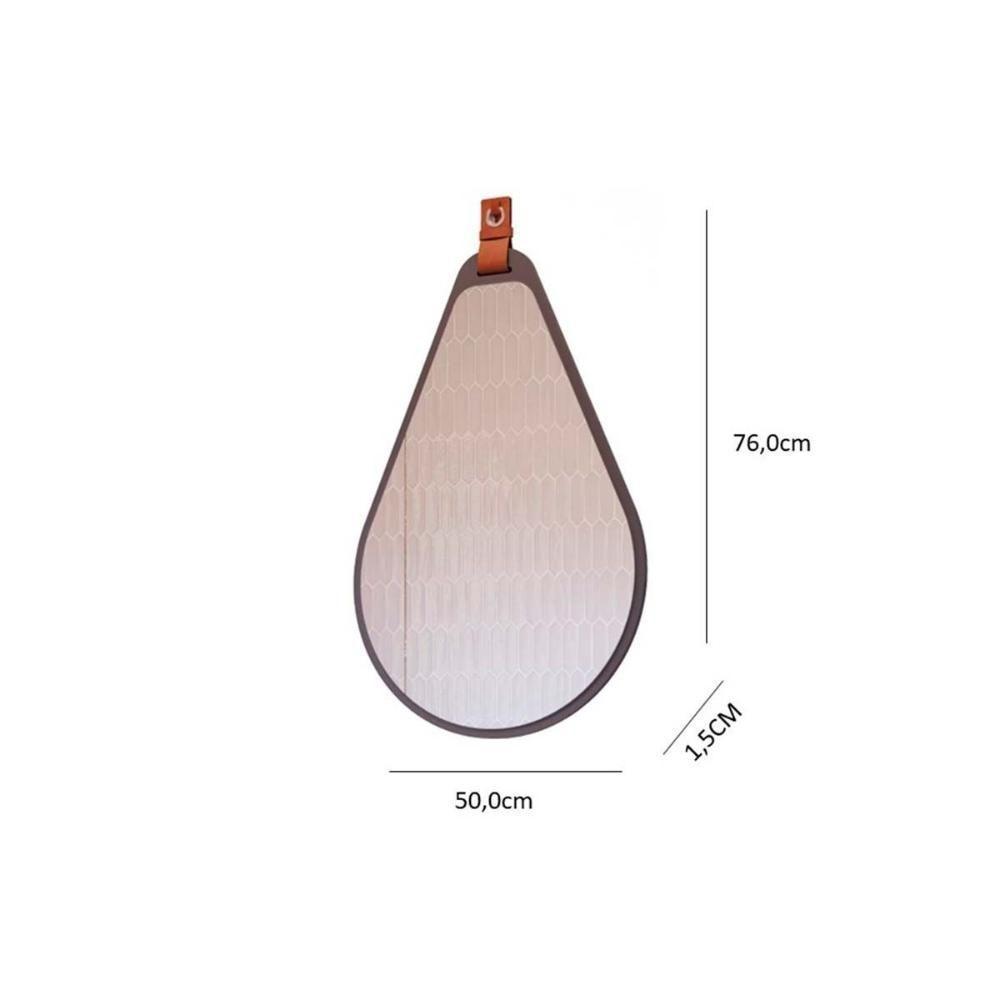 Espelheira de Banheiro Gota 50X76CM cor Pistache - MGM - 3