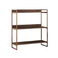 Nicho 3 Prateleiras 95cm Industrial Córdoba Cobre E Carvalho - Cor: Marrom - 2