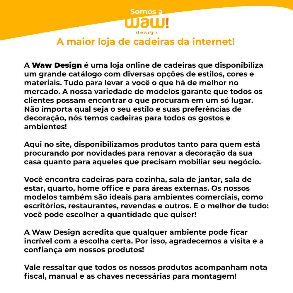 Cadeira Escritório Interlocutor Big Fixa Marrom Base Cromada - 2