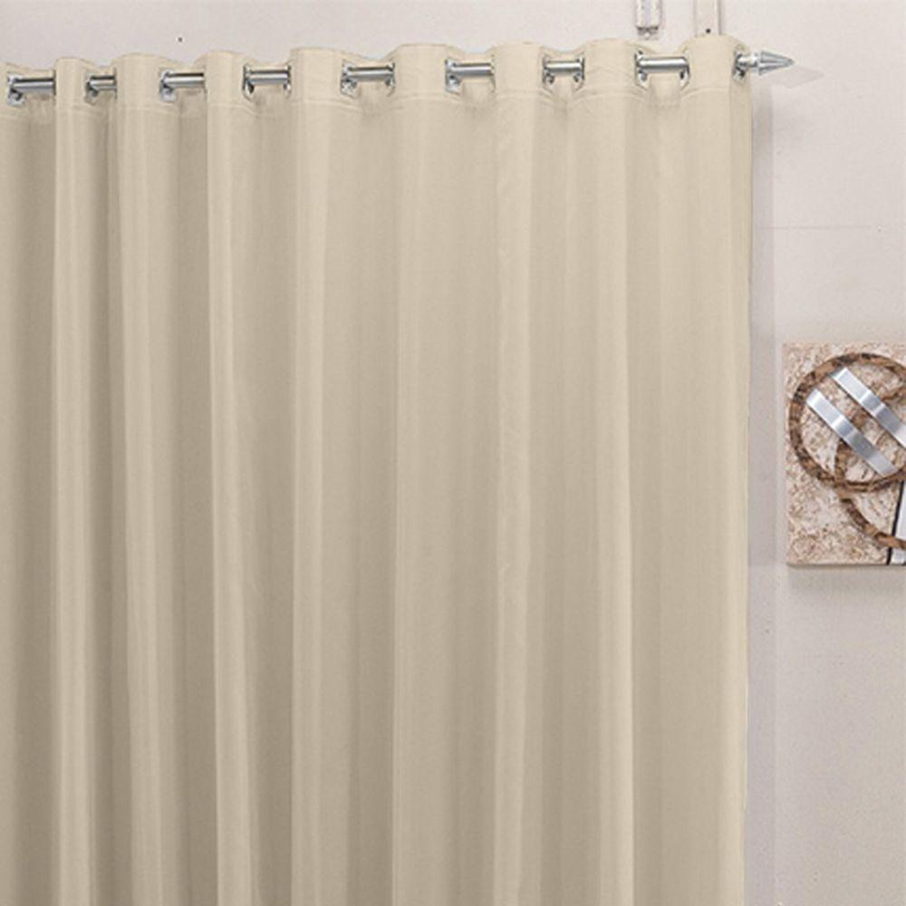 Cortina 3,00x2,50 Sala Quarto Cozinha Voil Blackout Tecido Cor:pérola - 5