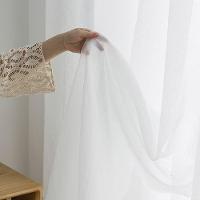 Cortina 2,80x1,20 Sala Quarto Cozinha Voil Microfibra Cor:branco