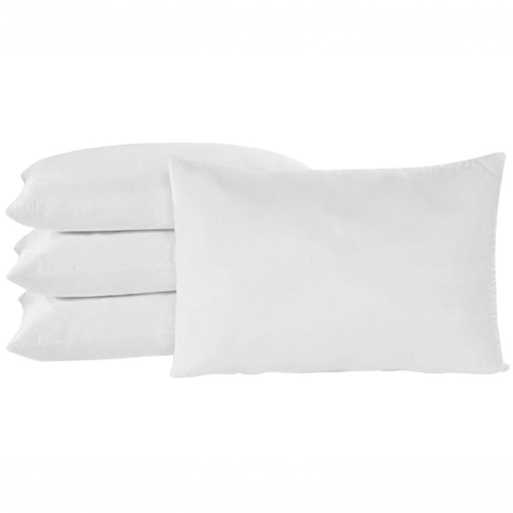 Fronha Travesseiro Quarto Sala Algodão Percal 150 Fios 02 Un Cor: Branca - 1