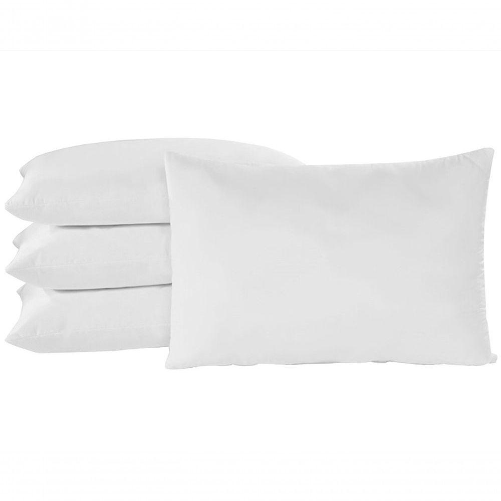 Fronha Travesseiro Quarto Sala Algodão Percal 150 Fios 02 Un Cor: Branca - 2