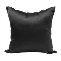 Capa Almofada Sala Quarto Cozinha 40x40 Cetim Zíper 02 Un Cor:preto - 2