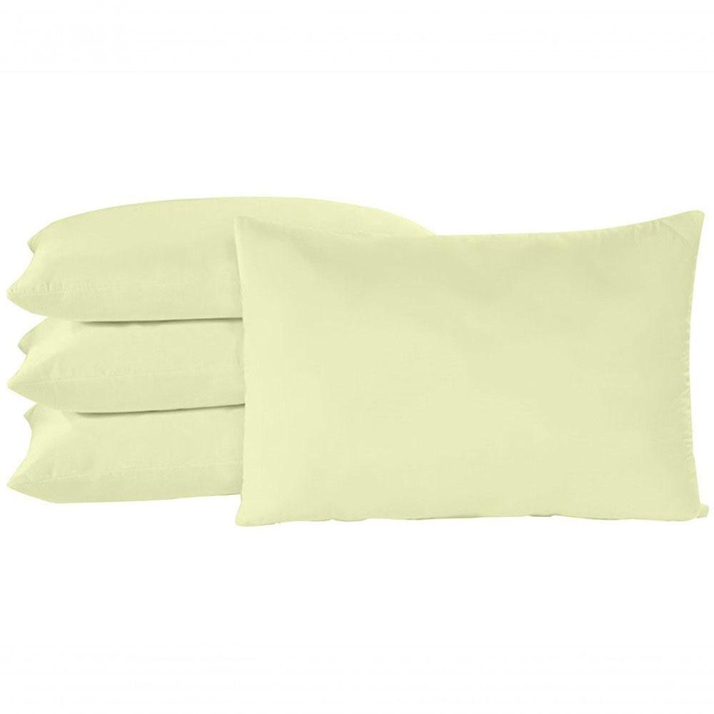 Fronha Travesseiro Quarto Sala Algodão Percal 150 Fios 02 Un Cor:palha - 2