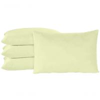 Fronha Travesseiro Quarto Sala Algodão Percal 150 Fios 02 Un Cor:palha - 1