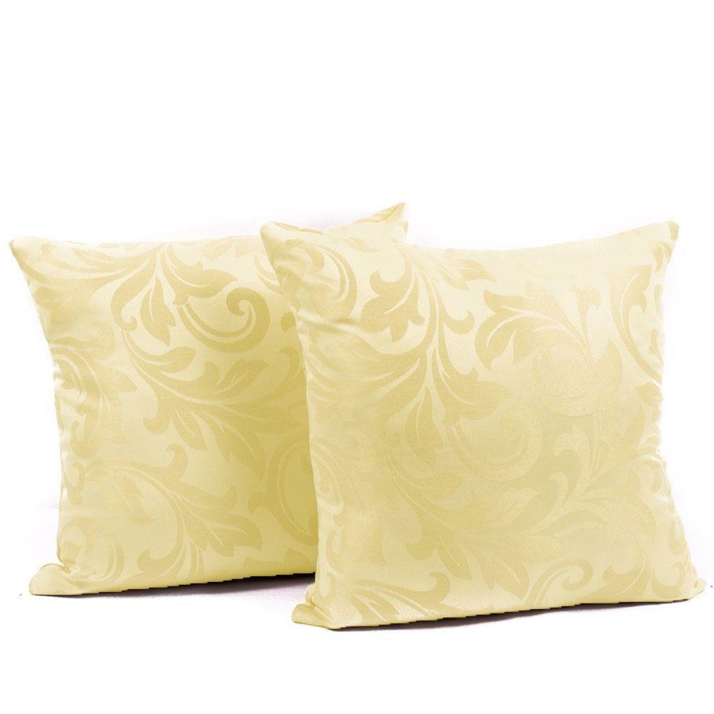 Capa Almofada Sala Quarto Cozinha 40x40 Jacquard Zíper 02 Un Cor:pérola - 2