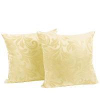 Capa Almofada Sala Quarto Cozinha 40x40 Jacquard Zíper 02 Un Cor:pérola - 1