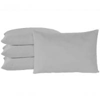 Fronha Travesseiro Quarto Sala Algodão Percal 150 Fios 02 Un Cor:cinza - 2