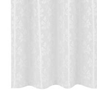 Cortina 3,00x2,50 Sala Quarto Cozinha Varão Tecido Jacquard Cor:branco - 3