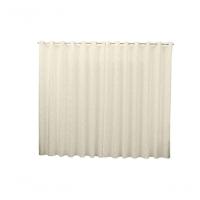 Cortina 6,00x2,50 Sala Quarto Cozinha Varão Tecido Jacquard Cor:pérola - 1