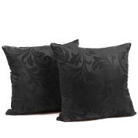 Capa Almofada Sala Quarto Cozinha 40x40 Jacquard Zíper 02 Un Cor:preto - 2