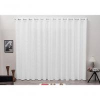 Cortina 6,00x2,50 Sala Quarto Cozinha Varão Tecido Jacquard Cor:branco - 7