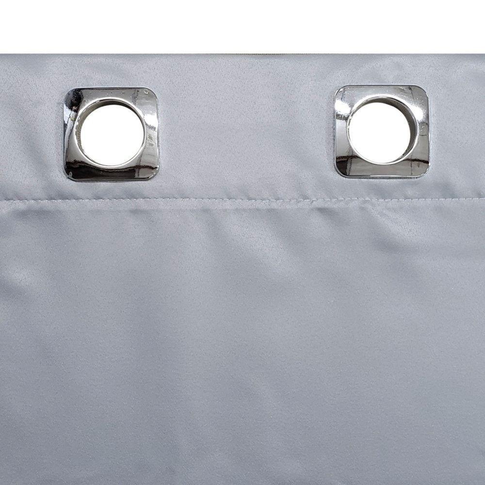 Cortina 2,00x1,20 Janela Sala Quarto Cozinha Tecido Liso Cor:cinza - 4