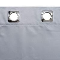 Cortina 2,00x1,20 Janela Sala Quarto Cozinha Tecido Liso Cor:cinza