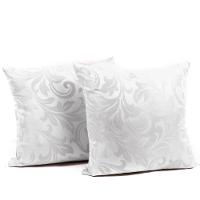 Capa Almofada Sala Quarto Cozinha 40x40 Jacquard Zíper 02 Un Cor: Branca - 2