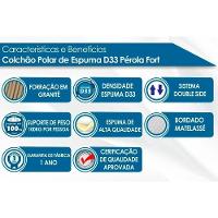 Cama Box Baú Solteiro: Colchão Espuma D33 Polar Pérola + Base CRC Suede Black(88x188) - 3