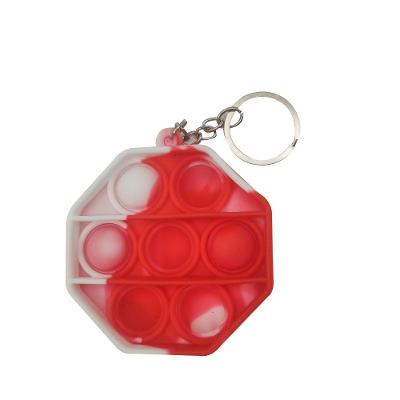 Chaveiro Pop It Anti Estresse Octagonal Relaxamento Fidget