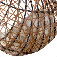 Balanço Suspenso Ninho Gota Com Mosquetão E Mola Para Ambiente Externo - Caramelo A1 - 6