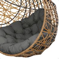 Balanço Suspenso Ninho Gota Com Mola E Mosquetão Para Jardim - Caramelo A3 - 9