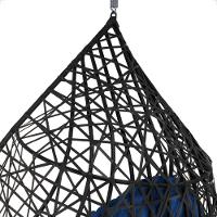 Balanço Suspenso Ninho Gota Com Mosquetão E Mola Para Terraço - Preto A2