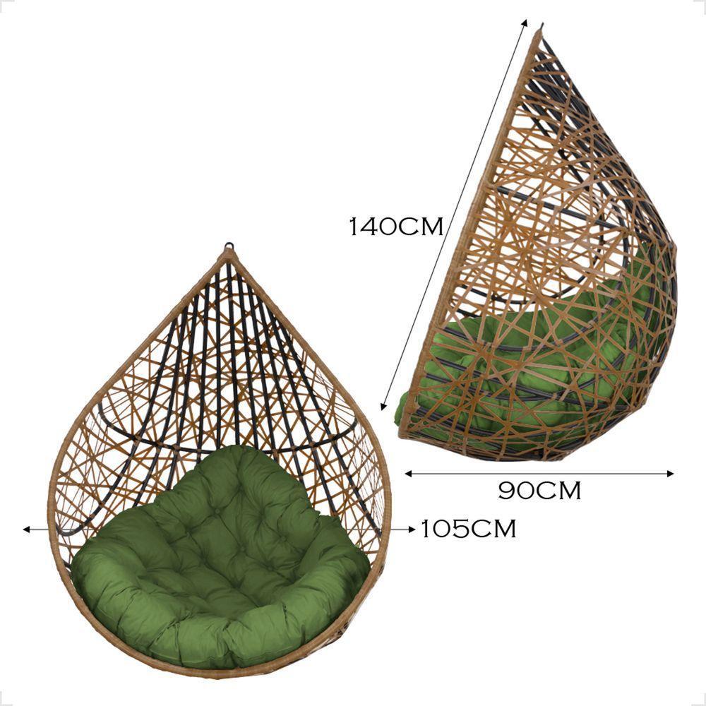 Balanço Ninho Gota Suspenso Para Ambiente Externo - Caramelo A5 - 8