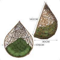 Balanço Ninho Gota Suspenso Para Ambiente Externo - Caramelo A5 - 8