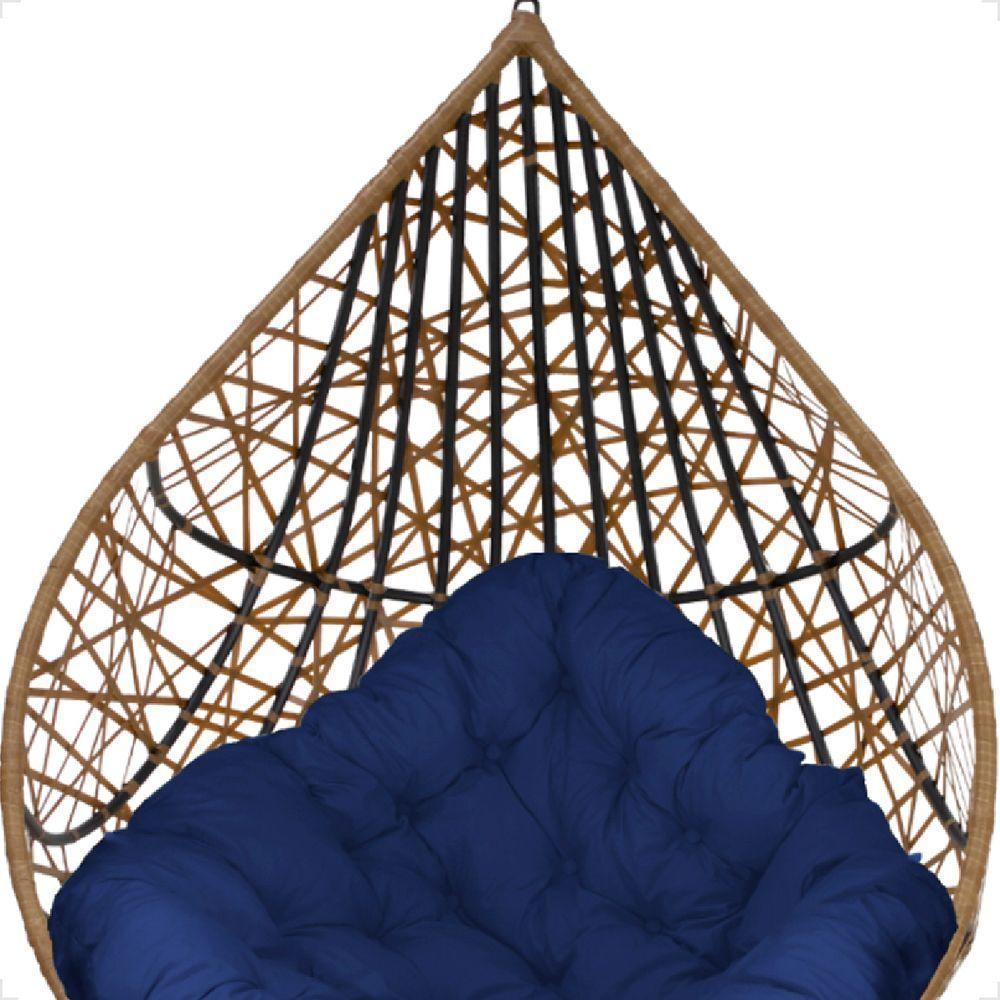 Balanço Suspenso Ninho Gota Com Suporte, Mola E Mosquetão Para área Externa - Caramelo A2 - 2