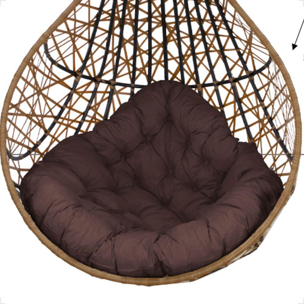 Balanço Ninho Gota Suspenso Com Mosquetão E Mola Para área De Lazer - Caramelo A4 - 3