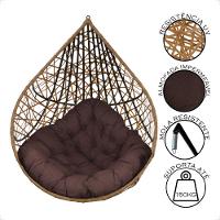 Balanço Ninho Gota Suspenso Com Mosquetão E Mola Para área De Lazer - Caramelo A4 - 7