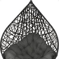 Balanço Suspenso Ninho Gota Com Suporte, Mola E Mosquetão Para Jardim - Preto A3 - 2